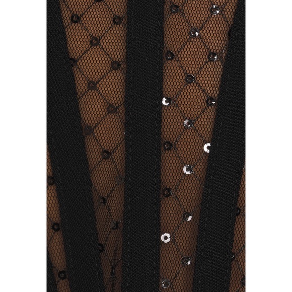 Bardot Sequin Mesh Corset Top - Picture 4 of 6